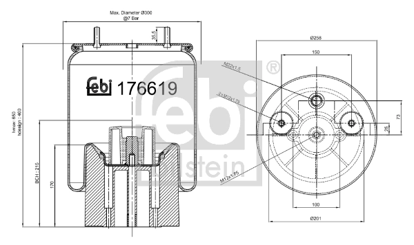 Bellow, air suspension